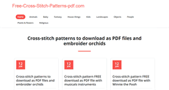 Desktop Screenshot of free-cross-stitch-patterns-pdf.com