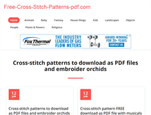 Tablet Screenshot of free-cross-stitch-patterns-pdf.com